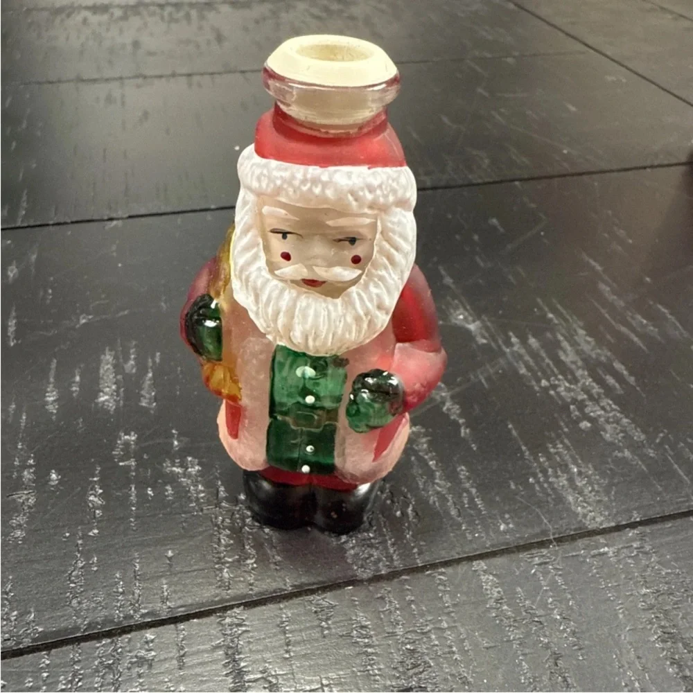 Vintage Old World Christmas Decor Santa Light Up Covers Lot Of 10 St Nick Lights
